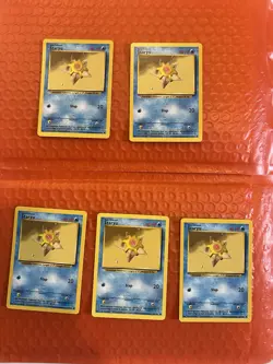 Near Mint | Base Set Staryu 65/102 | Lot Of 5 | Pokemon Card - Image 1