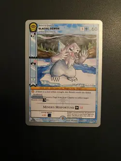 MetaZoo Glacial Demon PLAYTESTER Seance 17/165 Non Holo Rare Card (NM) - Image 1