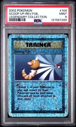 PSA 9 Scoop Up Reverse Holo Legendary Collection 2002 Pokemon Card #104 - Image 1