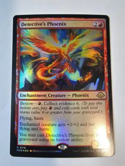 MTG - FOIL Detective's Phoenix - Modern Horizons 3 - Image 1