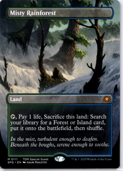 Misty Rainforest Borderless Special Guests NM MTG - Image 1