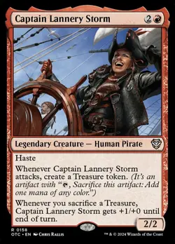 Near Mint, English - 4 x MTG Captain Lannery Storm Commander: Outlaws of Thunder - Image 1
