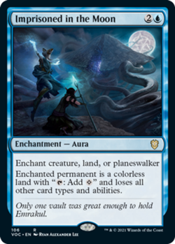 Near Mint, English - 1 x MTG Imprisoned in the Moon Commander: Innistrad: Crimso - Image 1