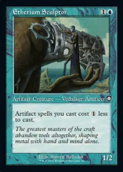 Hero Deal, English - 4 x MTG Etherium Sculptor Commander: The Brothers' War - Image 1