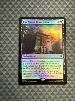 MTG Fire Nation Occupation #0105 Foil Rare Avatar: The Last Airbender: E-L (TLE) - Image 1