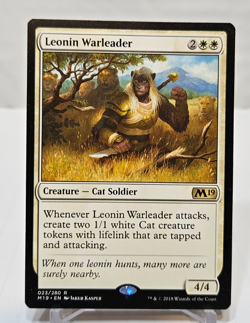 Leonin Warleader Magic 2019 M19 MTG Magic The Gathering 325 - Image 1