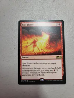 1x Mtg Singles - Spit Flame - Core Set 2019 (M19) Rare NM Free Shipping - Image 1