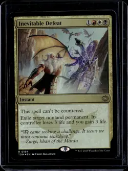 Inevitable Defeat - 194 - Foil - TDM - NM - MTG Magic the Gathering - Image 1