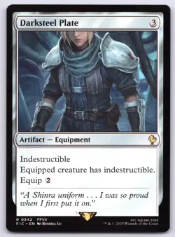 Darksteel Plate - Commander: FINAL FANTASY - MTG - Near Mint - Image 1