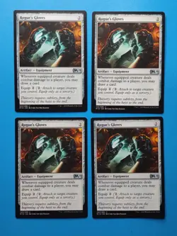 MTG 4x Rogue's Gloves x4 NM Core Set 2019 M19 Magic Playset - Image 1