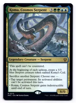 Koma, Cosmos Serpent NM Commander: Murders at Karlov Manor 0213 MTG Regular - Image 1