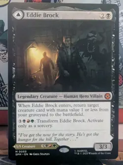Magic The Gathering Eddie Brock MTG Marvel's Spider-Man Regular NM Never Played - Image 1