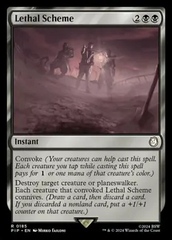 Near Mint, English - 4 x MTG Lethal Scheme Universes Beyond: Fallout - Image 1