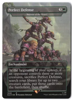 Perfect Defense - Defense of the Heart (Borderless) 1039 SLD MTG NM Foil - Image 1