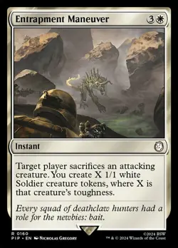 Near Mint, English - 4 x MTG Entrapment Maneuver Universes Beyond: Fallout - Image 1