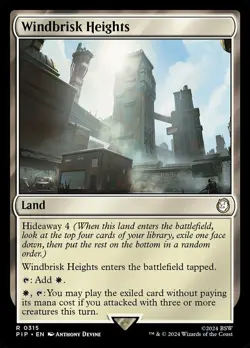 Near Mint, English - 4 x MTG Windbrisk Heights Universes Beyond: Fallout - Image 1