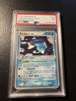 Pokemon Feraligatr EX Unseen Forces Ultra Rare #103 PSA 7 - Image 1