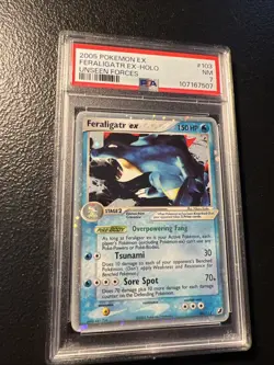 Pokemon Feraligatr EX Unseen Forces Ultra Rare #103 PSA 7 - Image 2