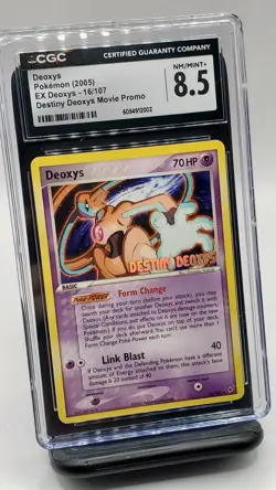 Deoxys - Pokemon EX Deoxys Destiny Deoxys Movie Promo 16/106, NM/Mint+ (CGC 8.5) - Image 1