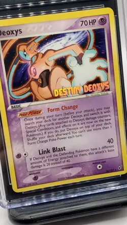 Deoxys - Pokemon EX Deoxys Destiny Deoxys Movie Promo 16/106, NM/Mint+ (CGC 8.5) - Image 2