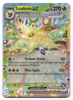 Leafeon ex NM 006/131 Sv: Prismatic Evolutions Pokemon TCG Holo - Image 1