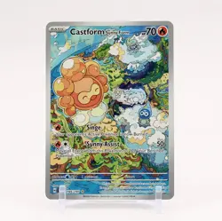 Castform - 195/191 Surging Sparks Illustration Rare Pokemon - NM/MINT - Image 1