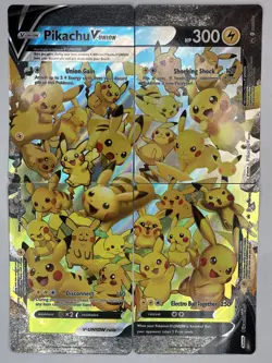 Pikachu V-Union Set of 4 SWSH: Sword & Shield Promo 139-142 Pokemon TCG Holo - Image 1