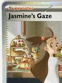 Jasmine's Gaze NM SIR 245/191 Sv08: Surging Sparks Pokemon TCG Holo - Image 3