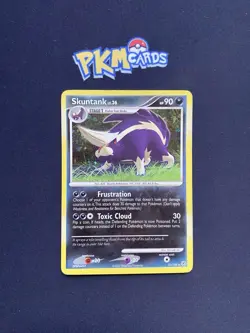 Pokemon TCG Skuntank Diamond and Pearl 15/130 Holo Rare MP. - Image 1