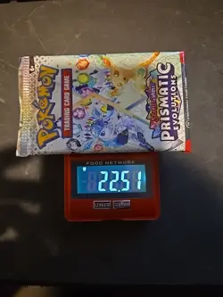 22.51g VERY HEAVY Prismatic Evolutions Pokemon Sealed Booster Pack New - Image 1