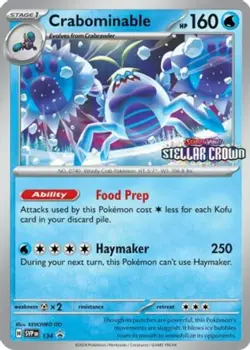 Near Mint - 1 x Pokemon Crabominable - SVP134 - SVP Black Star Promos Scarlet & - Image 1