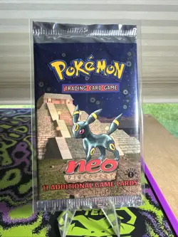 Pokemon Sealed Neo Discovery First Edition Booster Pack Umbreon Art - Image 1