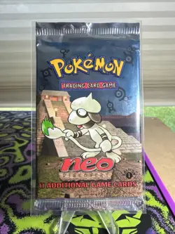 Pokemon Sealed Neo Discovery First Edition Booster Pack Smeargle Art - Image 1