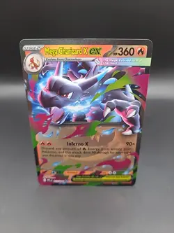 Pokemon TCG Mega Charizard Ex 013/094 Phantasmal Flames Double Rare Pack Fresh - Image 1