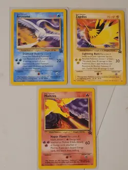 Pokemon Legendary Birds Set Articuno Zapdos Moltres Promos - Image 1