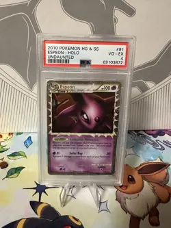 ESPEON 2010 POKEMON UNDAUNTED HG& SS #81 ULTRA RARE - PSA 5 - Image 1
