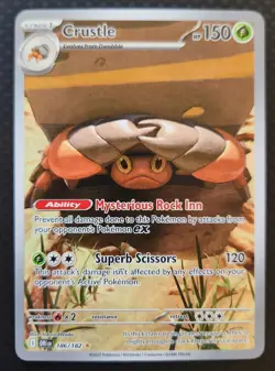 Pokemon Crustle 186/182 Sv10: Destined Rivals Holo - Image 1