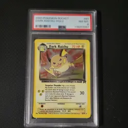 PSA 8 NM-MT Dark Raichu 83/82 Pokemon Team Rocket Unlimited Holo Rare - Image 1