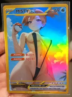 Misty - Anime - Waifu - Pokemon - Trainer - DIY - Full Art - Sticker - Image 2