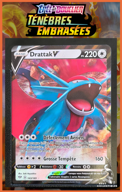 Carte Pokemon Drattak V 143/189 EB03 Tenebres Embrasees Epee et Bouclier FR - Image 1