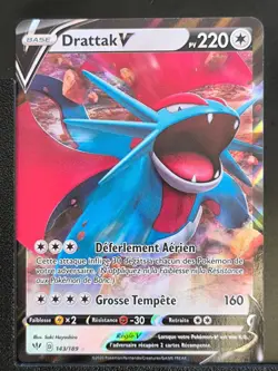 Carte Pokemon Drattak V 143/189 EB03 Tenebres Embrasees Epee et Bouclier FR - Image 2