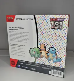 Nintendo Pokemon TCG Scarlet & Violet - 151 Poster Collection Box - 3 Packs 820650853166 - Image 2