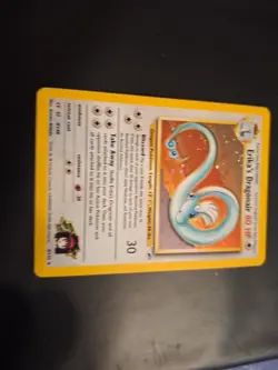 2000 Pokemon Gym Heroes Unlimited #4 Erika's Dragonair HOLO WOTC Vintage - Image 3