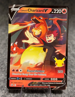 Pokemon TCG Celebrations Promo Lance's Charizard V SWSH133 Holo, NM - Image 1
