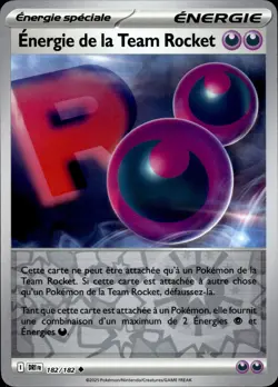 Carte Pokemon ENERGIE team rocket REVERSE - EV10 DRI FR - 182/182 - Neuf - Image 1