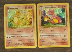 Charmander 001/034 + Charmeleon 002/034 CLC 🔥 Classic Collection NM Pokemon TCG - Image 1