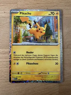 Pokemon Card Pikachu Holo - 006/015 - 2023 MC Donalds Set - Deutsch - Image 1