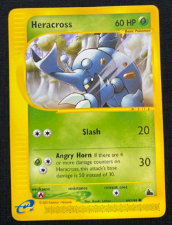 Heracross 64/144 Regular Skyridge Pokemon Card TCG LP - Image 1