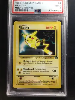 Pokemon Cards: Wizards Black Star Promo: Pikachu 4 PSA 9 - Image 2