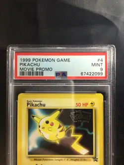 Pokemon Cards: Wizards Black Star Promo: Pikachu 4 PSA 9 - Image 3